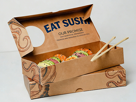 Sushi Take Away Packaging with Window